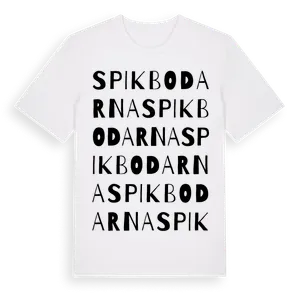 Spikbodarna ordlek t-shirt – ekologisk bomull t-shirt från Pinshirt