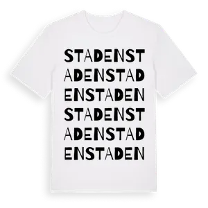 Staden ordlek t-shirt – ekologisk bomull t-shirt från Pinshirt
