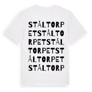 Ståltorpet ordlek t-shirt – ekologisk bomull t-shirt från Pinshirt
