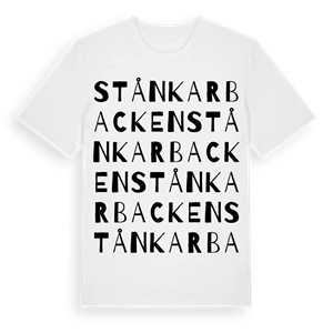 Stånkarbacken ordlek t-shirt – ekologisk bomull t-shirt från Pinshirt