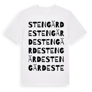 Stengärde ordlek t-shirt – ekologisk bomull t-shirt från Pinshirt