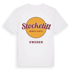Stocketitt cirkel t-shirt – ekologisk bomull t-shirt från Pinshirt