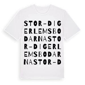Stor-Digerlemsbodarna ordlek t-shirt – ekologisk bomull t-shirt från Pinshirt
