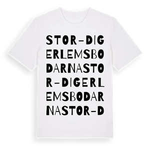Stor-Digerlemsbodarna ordlek t-shirt – ekologisk bomull t-shirt från Pinshirt