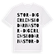 Stor-Digerlemsbodarna ordlek t-shirt