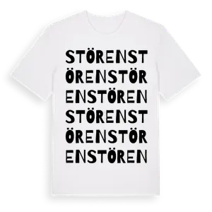 Stören ordlek t-shirt – ekologisk bomull t-shirt från Pinshirt