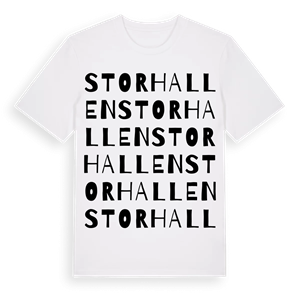 Storhallen ordlek t-shirt – ekologisk bomull t-shirt från Pinshirt
