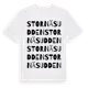 White t-shirt med Stornäsudden ordlek t-shirt
