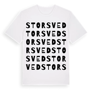 Storsved ordlek t-shirt – ekologisk bomull t-shirt från Pinshirt