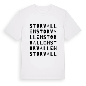 Storvallen ordlek t-shirt – ekologisk bomull t-shirt från Pinshirt