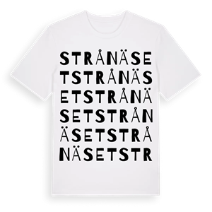 Strånäset ordlek t-shirt – ekologisk bomull t-shirt från Pinshirt