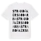 White t-shirt med Strandåkersbodarna ordlek t-shirt