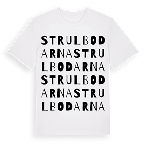 Strulbodarna ordlek t-shirt – ekologisk bomull t-shirt från Pinshirt