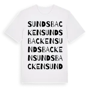 Sundsbacken ordlek t-shirt – ekologisk bomull t-shirt från Pinshirt