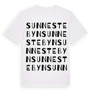 Sunnestebyn ordlek t-shirt – ekologisk bomull t-shirt från Pinshirt