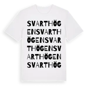 Svarthögen ordlek t-shirt – ekologisk bomull t-shirt från Pinshirt
