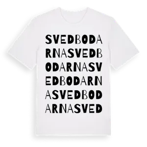 Svedbodarna ordlek t-shirt – ekologisk bomull t-shirt från Pinshirt