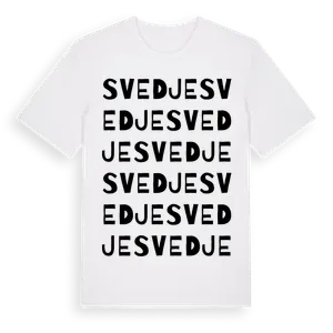 Svedje ordlek t-shirt – ekologisk bomull t-shirt från Pinshirt