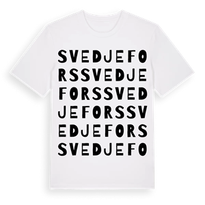 Svedjefors ordlek t-shirt – ekologisk bomull t-shirt från Pinshirt