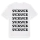 White t-shirt med Sveg ordlek t-shirt