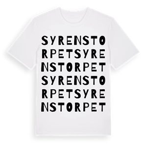 Syrenstorpet ordlek t-shirt – ekologisk bomull t-shirt från Pinshirt