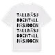 White t-shirt med Tallnäsudden ordlek t-shirt