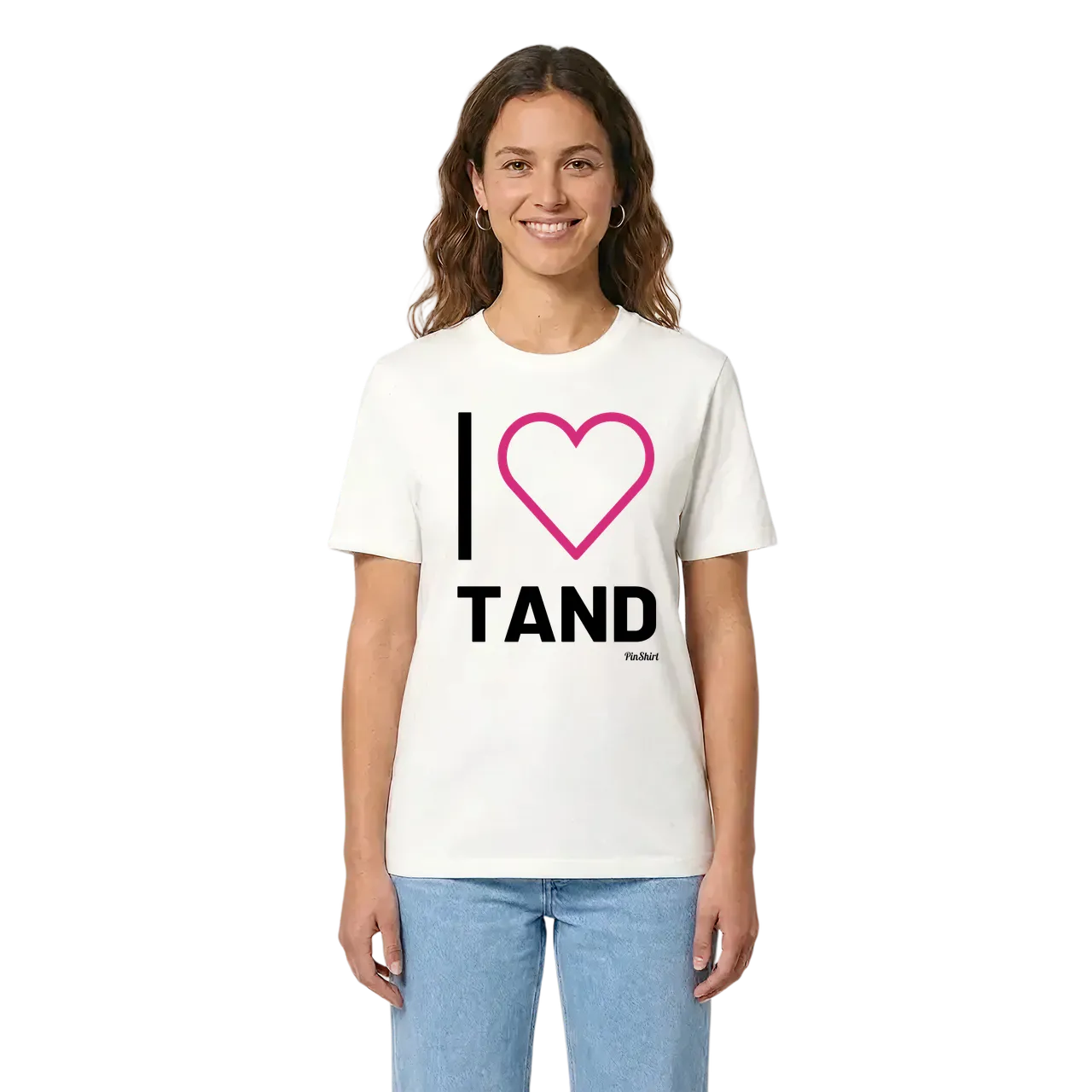 Jag älskar Tand t-shirt stort tryck i miljö