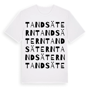 Tandsätern ordlek t-shirt – ekologisk bomull t-shirt från Pinshirt