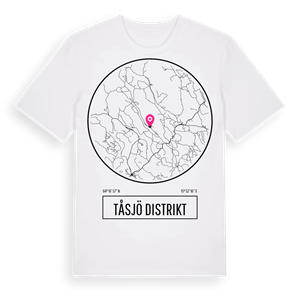 Tåsjö distrikt t-shirt – ekologisk bomull t-shirt från Pinshirt