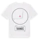 White t-shirt med Tavnäs t-shirt