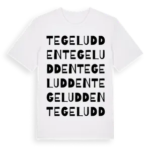 Tegeludden ordlek t-shirt – ekologisk bomull t-shirt från Pinshirt