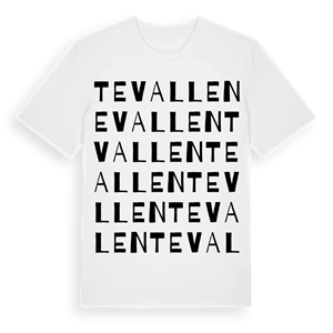 Tevallen ordlek t-shirt – ekologisk bomull t-shirt från Pinshirt