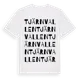 White t-shirt med Tjärnvallen ordlek t-shirt