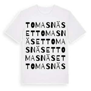 Tomasnäset ordlek t-shirt – ekologisk bomull t-shirt från Pinshirt