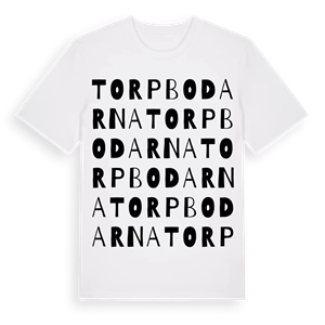 Torpbodarna ordlek t-shirt – ekologisk bomull t-shirt från Pinshirt