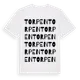 White t-shirt med Torpen ordlek t-shirt
