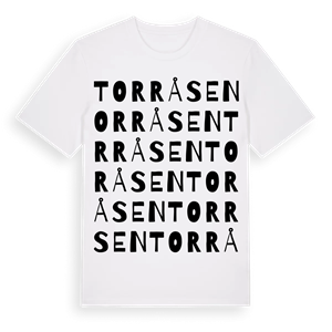 Torråsen ordlek t-shirt – ekologisk bomull t-shirt från Pinshirt