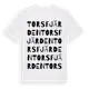 White t-shirt med Torsfjärden ordlek t-shirt