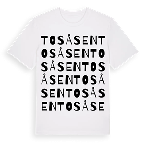 Tosåsen ordlek t-shirt – ekologisk bomull t-shirt från Pinshirt
