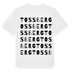 Tossberg ordlek t-shirt – ekologisk bomull t-shirt från Pinshirt