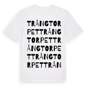 Trångtorpet ordlek t-shirt – ekologisk bomull t-shirt från Pinshirt