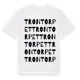 White t-shirt med Trontorpet ordlek t-shirt