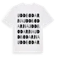 White t-shirt med Uddbodarna ordlek t-shirt
