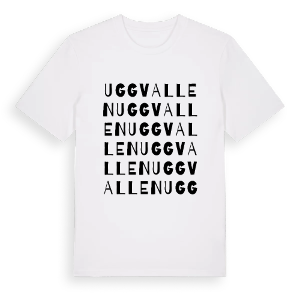 Uggvallen ordlek t-shirt – ekologisk bomull t-shirt från Pinshirt