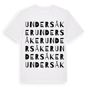 Undersåker ordlek t-shirt – ekologisk bomull t-shirt från Pinshirt