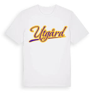 Utgård baseball t-shirt – ekologisk bomull t-shirt från Pinshirt