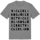 Mid Heather Gray t-shirt med Vackerlandsjöberget ordlek t-shirt
