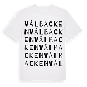 Vålbacken ordlek t-shirt – ekologisk bomull t-shirt från Pinshirt