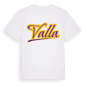 Valla baseball t-shirt – ekologisk bomull t-shirt från Pinshirt