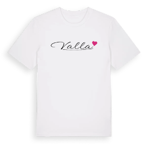 Valla hjärta t-shirt – ekologisk bomull t-shirt från Pinshirt